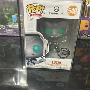 Funko Pop Overwatch Lúcio Vinyl Figure - Gray and Teal